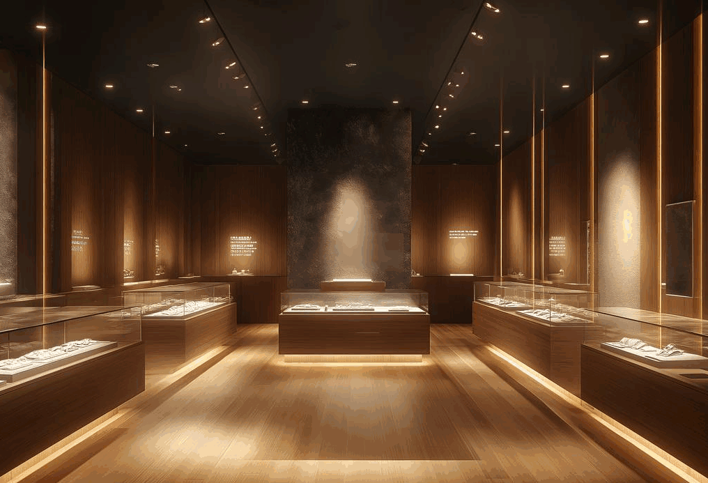 博物馆展厅设计施工：展柜照明设计的艺术与科技