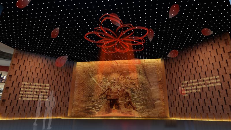 中展建设匠心打造龙泉驿区烈士陵园暨爱国主义教育基地展陈大厅项目
